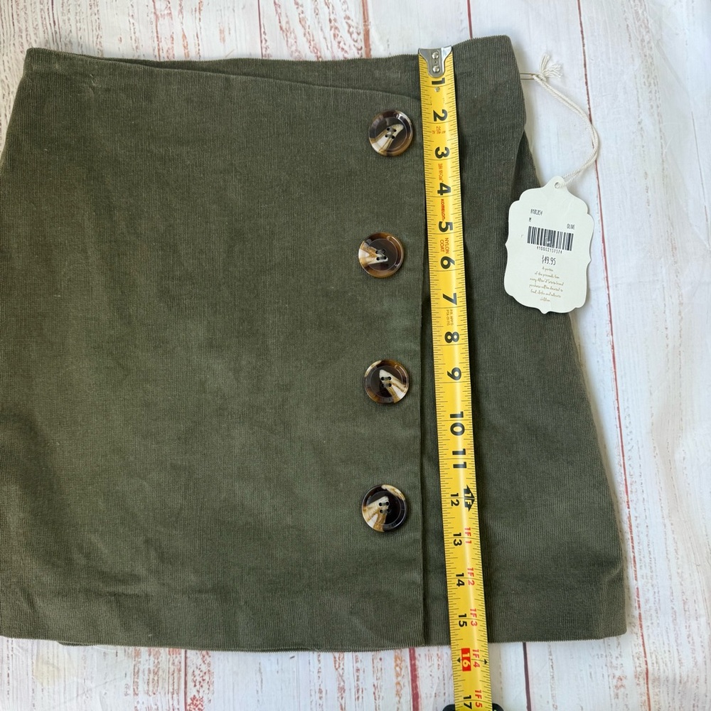 Altar’d State “Addie” Corduroy Skirt – Green, Size M NWT - Picture 8 of 9